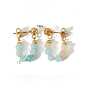 Crystal hoop earrings S733